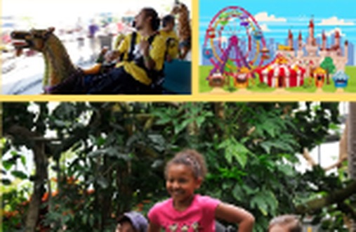 Theme park rides and family fun